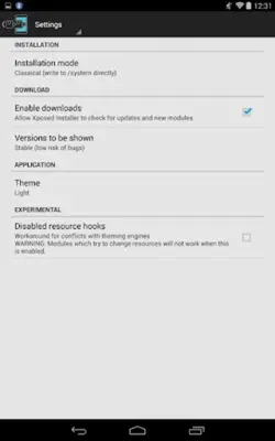 Xposed Installer Tips android App screenshot 2